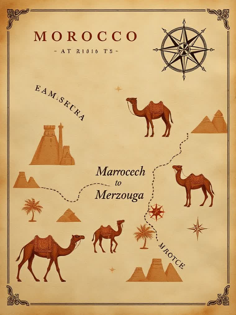 MOROCCO · VINTAGE ATLAS