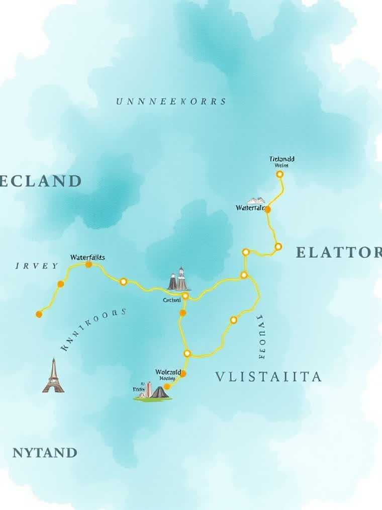 ICELAND · WATERCOLOR